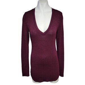 Aritzia Wilfred Free Open Back Tunic  Long Sleeve Top